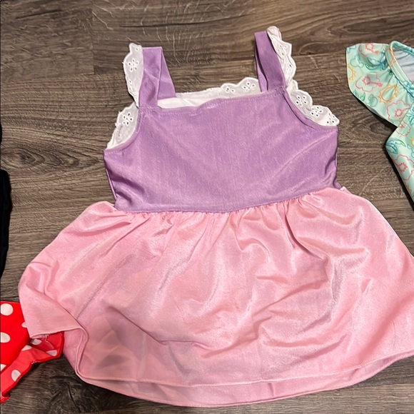 Kids One Piece Swimsuit Set - Black, Purple, Blue - Picture 3 of 7